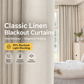 Blackout Curtains with Embossed Leaf Texture, Heavyweight Black Gold Backing