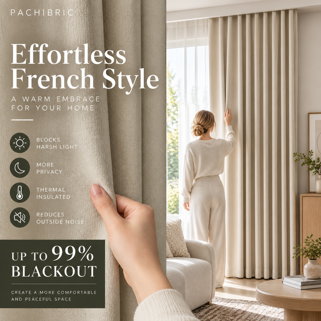Blackout Curtains – Thermal Insulated Modern Drapes for Bedroom & Living Room