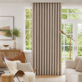 Blackout Linen Look Curtains – Heavyweight Privacy Drapes for Bedroom