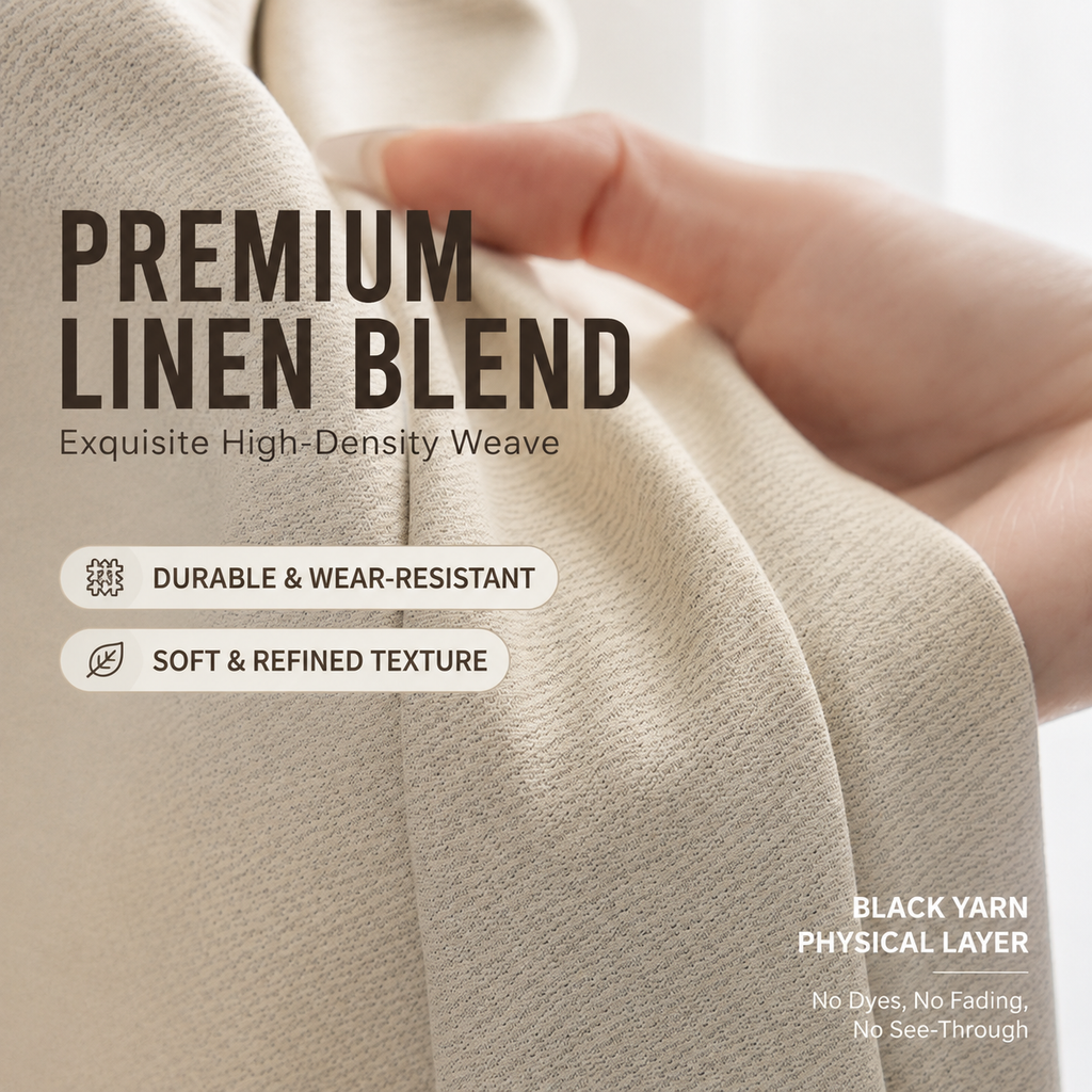 Avery Linen-Blend Blackout Curtains