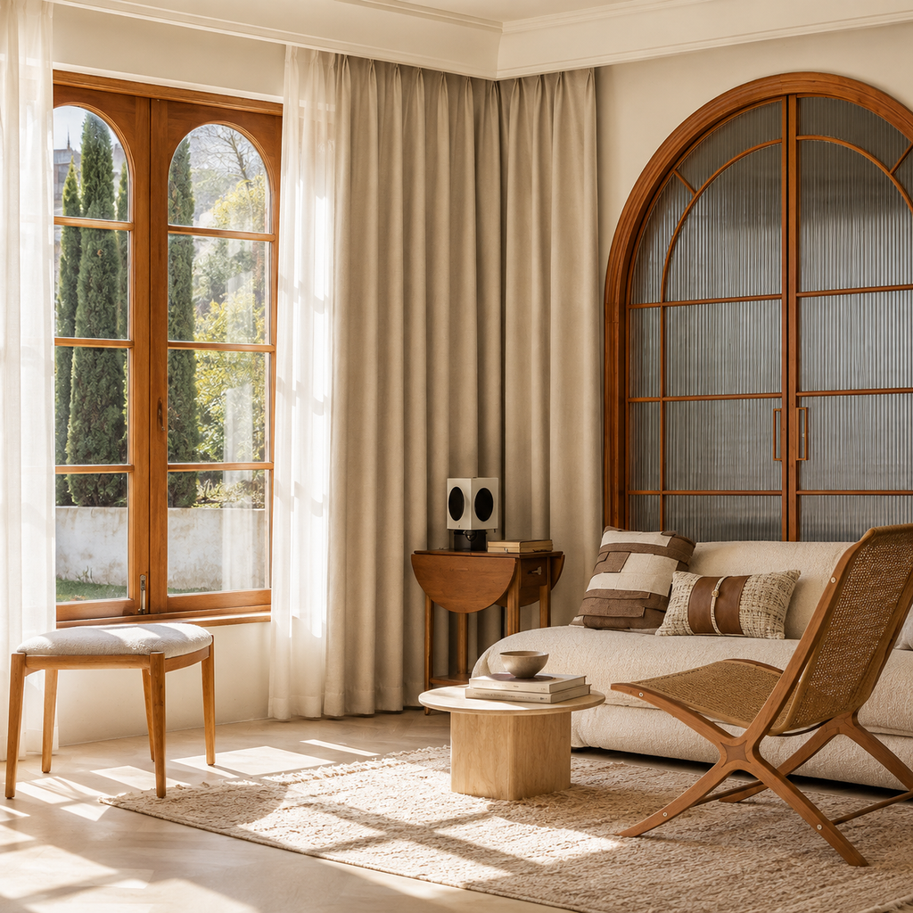 Luxury Double-Sided Chenille Blackout Curtains – 99% Light Blocking Pinch Pleat Drapes