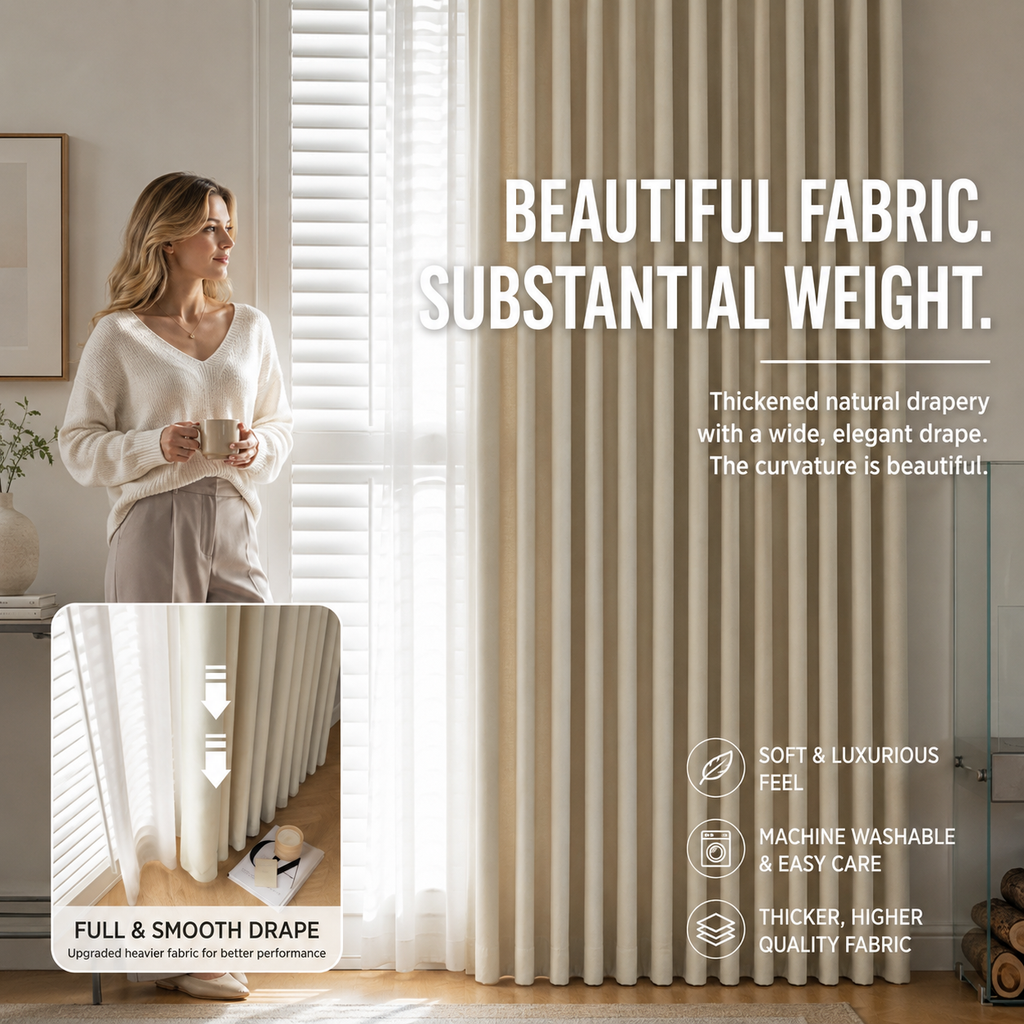 Avery Linen-Blend Blackout Curtains